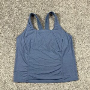 Patagonia Tank Top Womens Medium Built In Shelf Bra Mesh Performance Made in USA